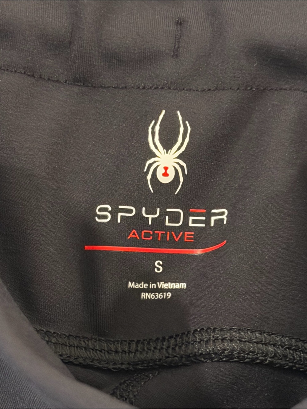 NWT Spyder Women Black High Rise Stretch Workout Legging Size Small Pockets - Picture 3 of 7